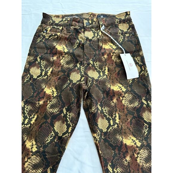 Adriano Goldschmied The Sophia Ankle High Waisted Skinny Snake Print Jeans 27R - Picture 4 of 12